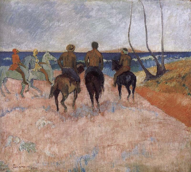 Paul Gauguin Cavalier seaside